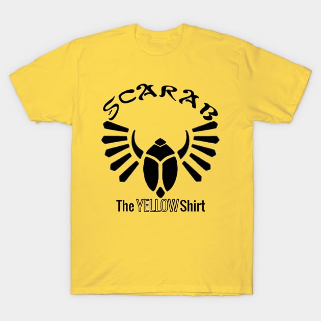 SCARAB the Yellow Shirt T-Shirt by SwarmCastPodCast